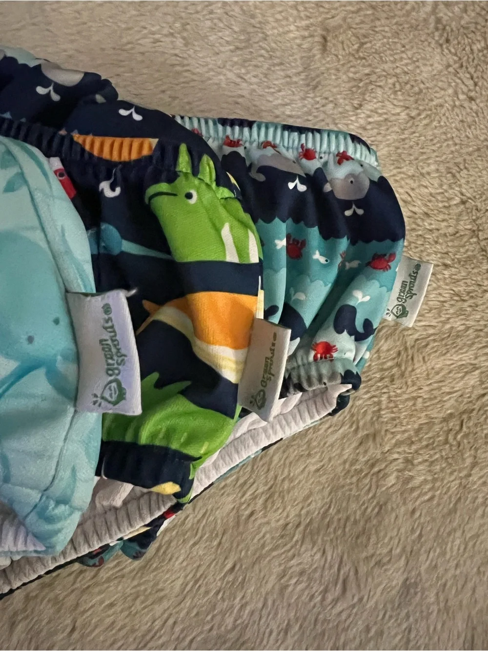 Green Sprouts cover wear diaper