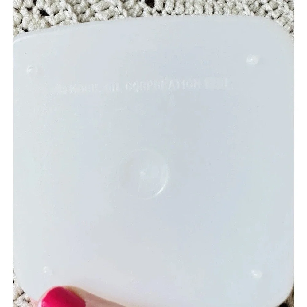 Vintage Mobil Oil Promo Plastic Container Translucent‎ Shop Storage