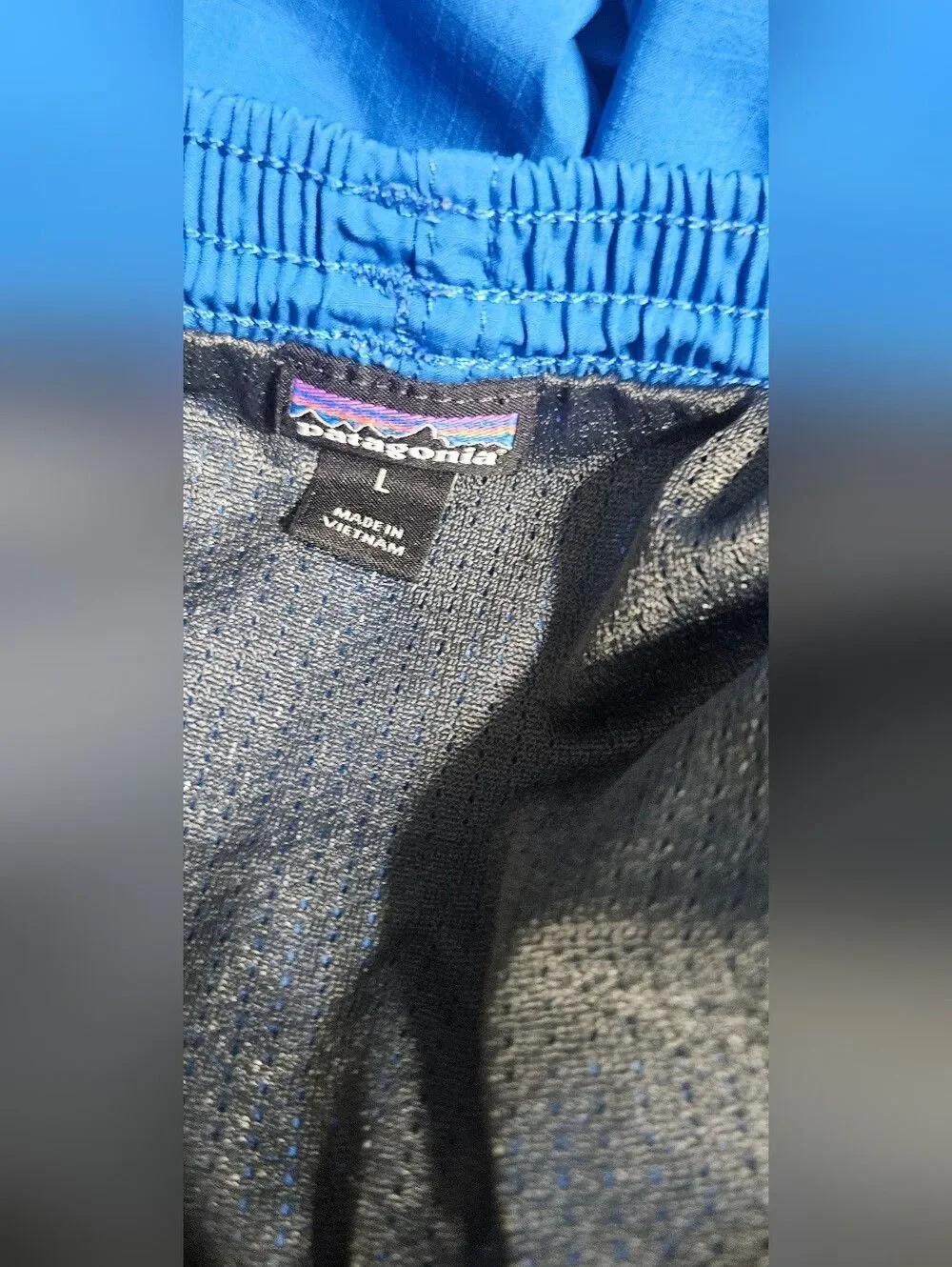 Patagonia used blue baggies