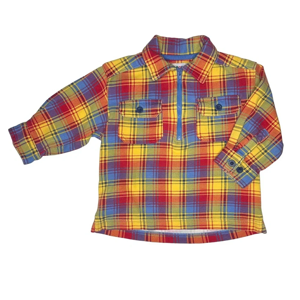 Vintage‎ Gymboree Plaid Quarter Zip