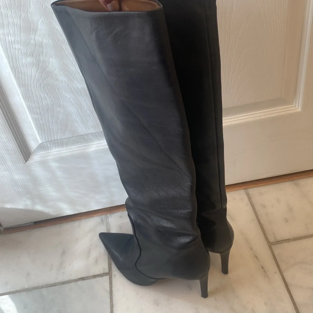 Zara leather boots