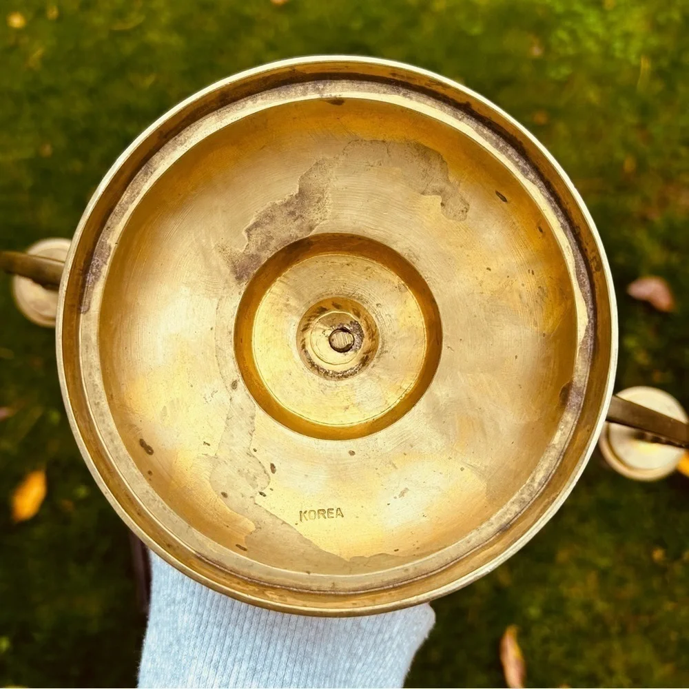 Vintage solid brass