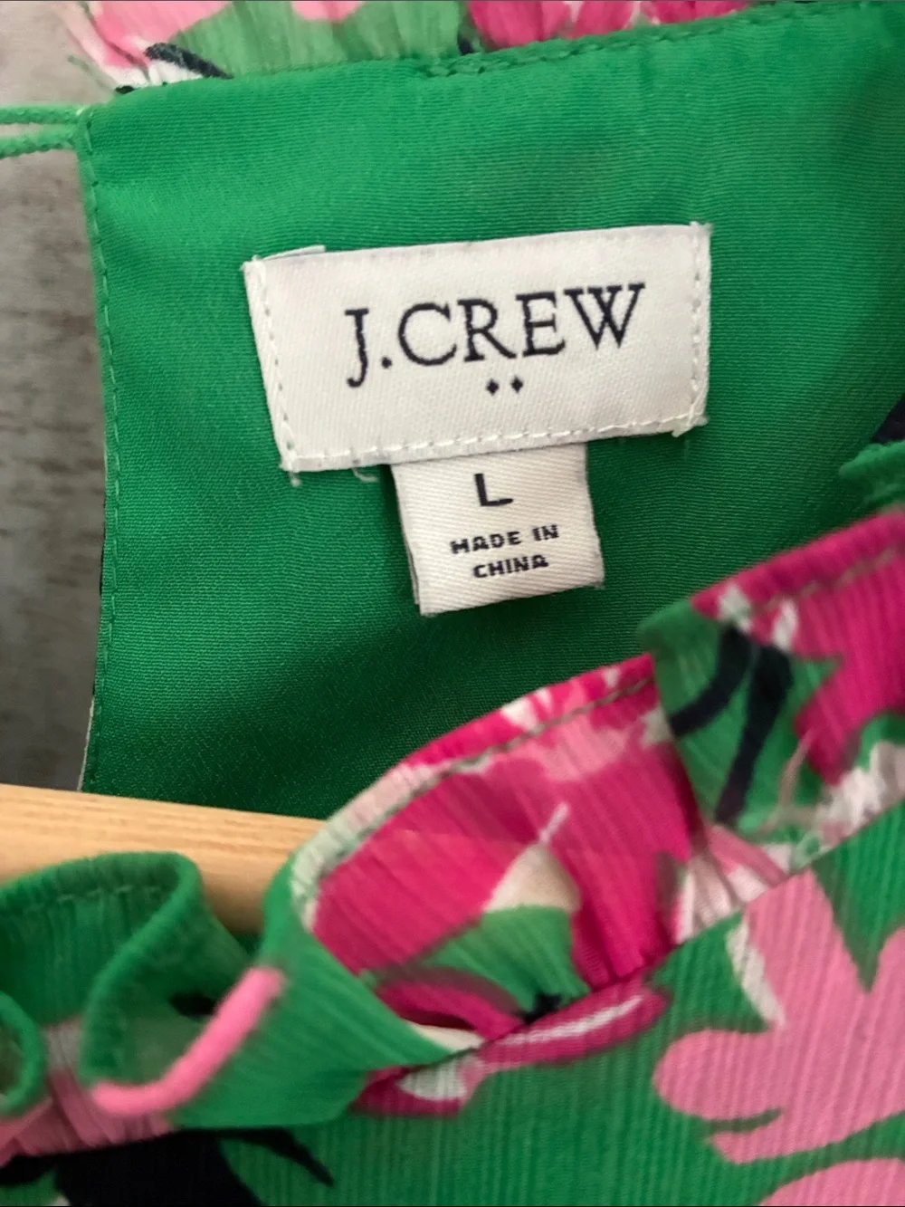 J. Crew vibrant green