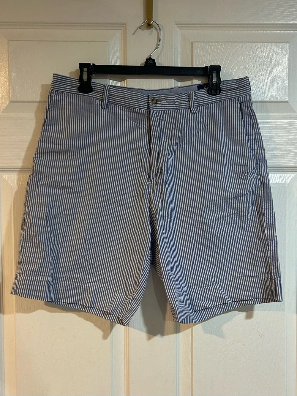 Men’s POLO Ralph Lauren Seersucker Blue 9 inch Shorts