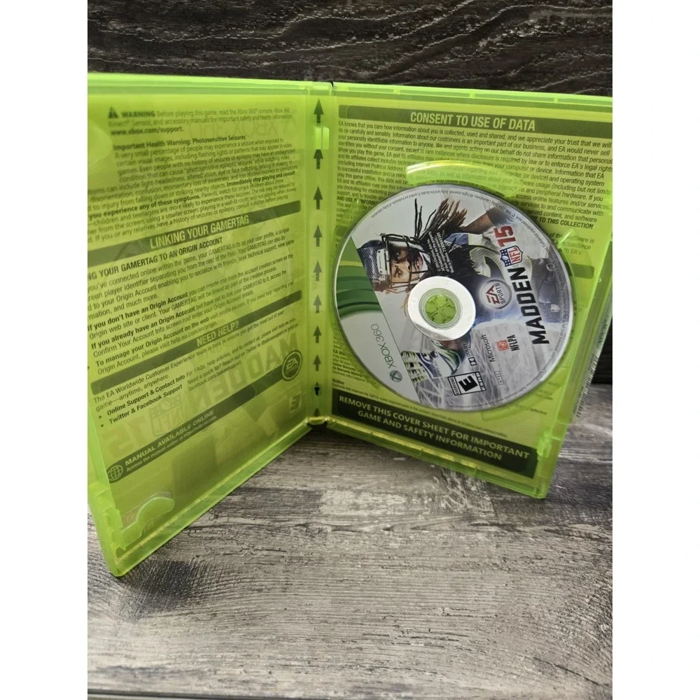 Madden NFL 15 (Microsoft‎ Xbox 360, 2014) GAME DISC AND CASE FAST SHIPPING