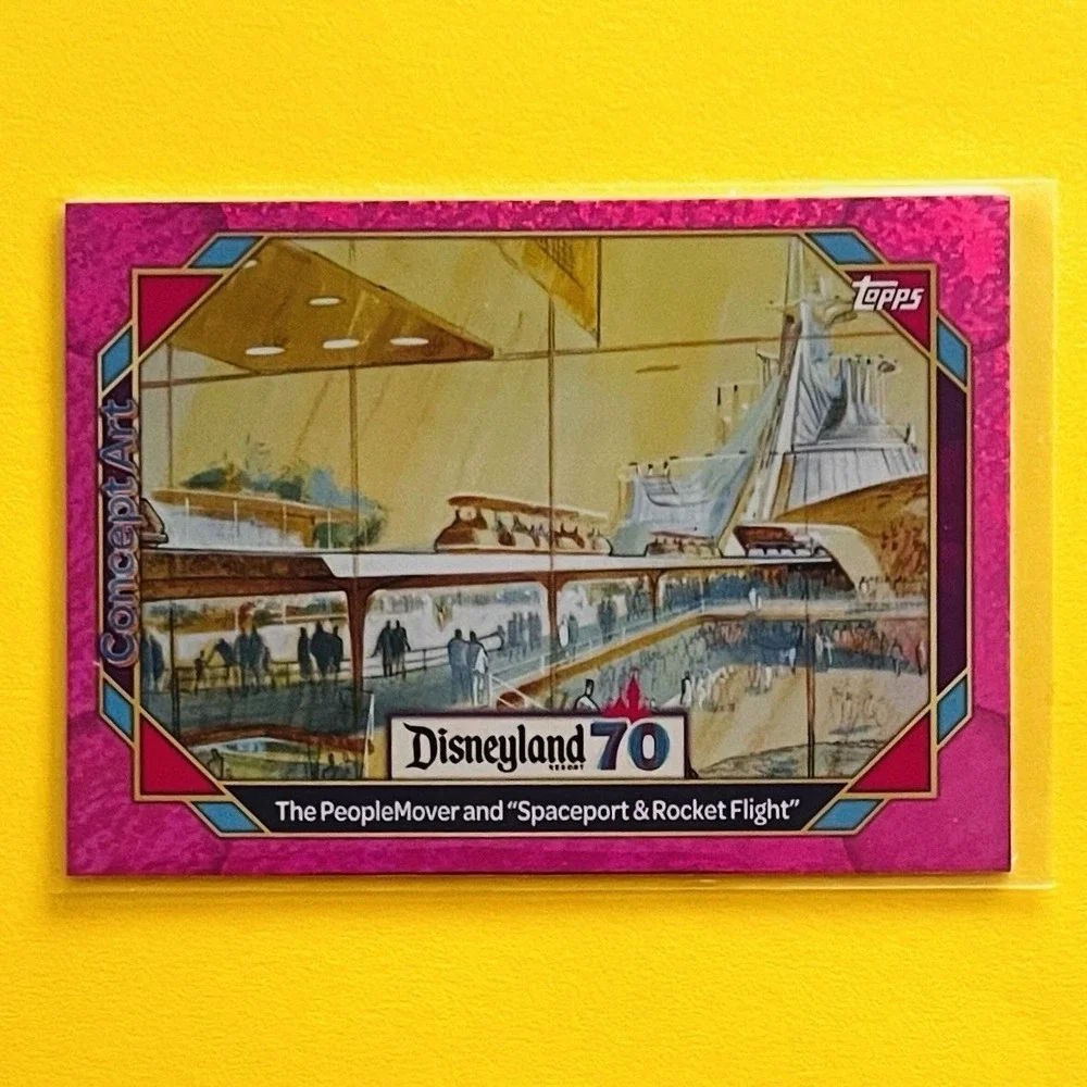 2025 Topps Disneyland 70th Concept‎ Art #148 PeopleMover Pink Shimmer