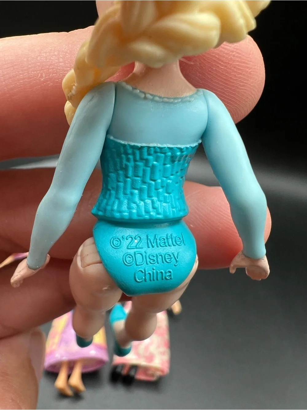 Mattel Small Doll Toys Cake Top Ariel Rapunzel Mulan Elsa 4” Disney