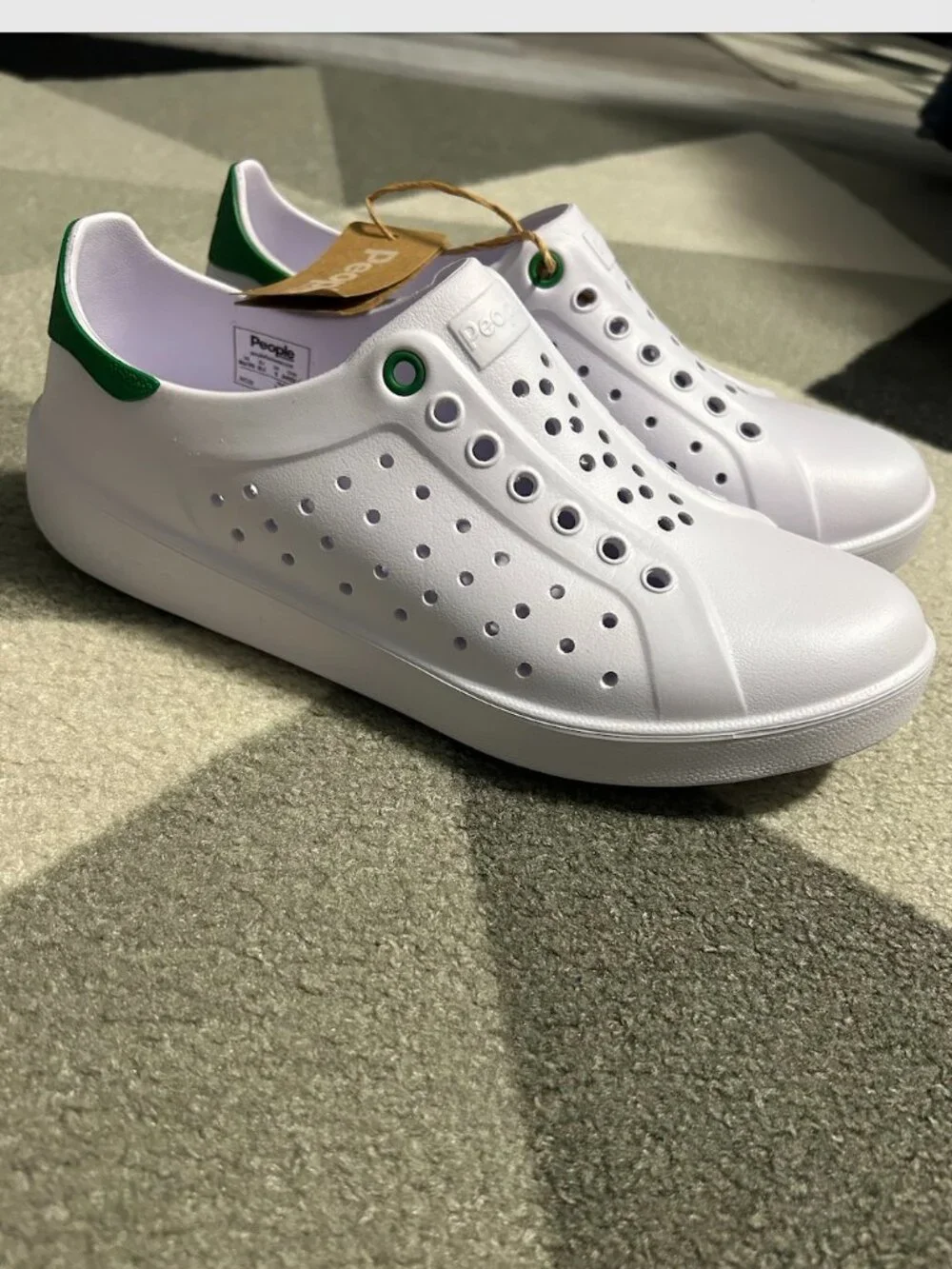 NWT People Footwear Lightweight Slip-On Perforated EVA Water Shoes M6/W8