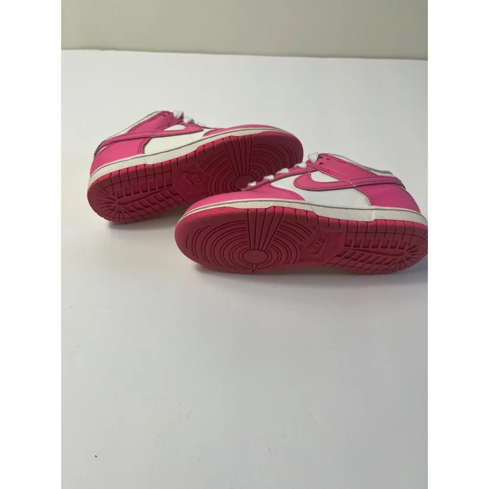 Nike Dunk Low Pink White Toddler Kids Sneakers FB9108-102 Size 11C