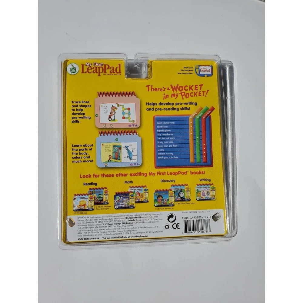Leap Frog My First‎ LeapPad THERE'S  A WOCKET IN MY POCKET New (Dr. Seuss)
