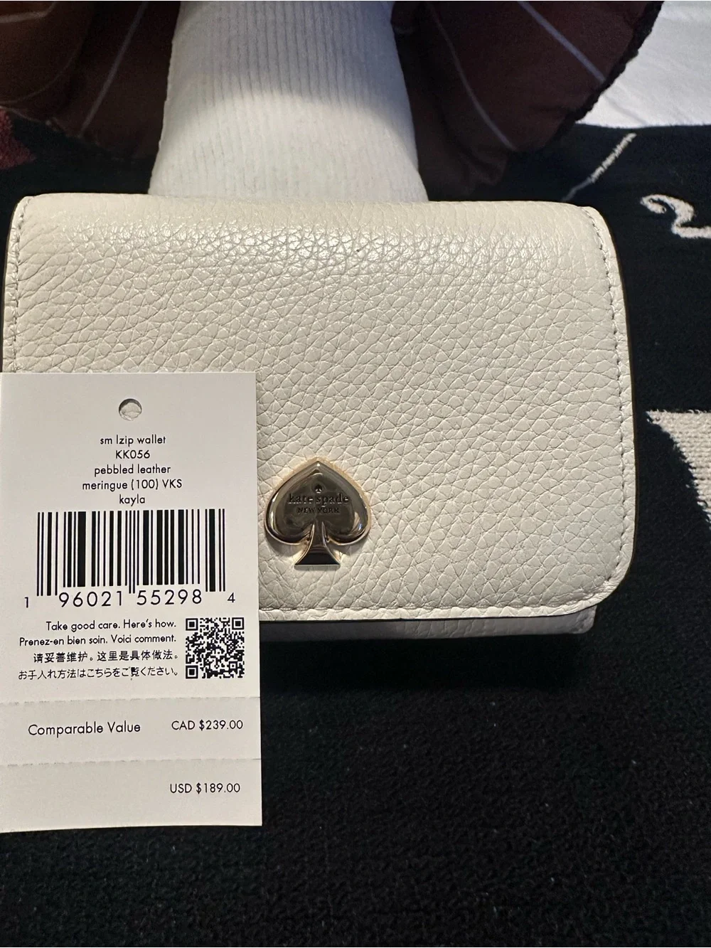 kate spade compact pebbled