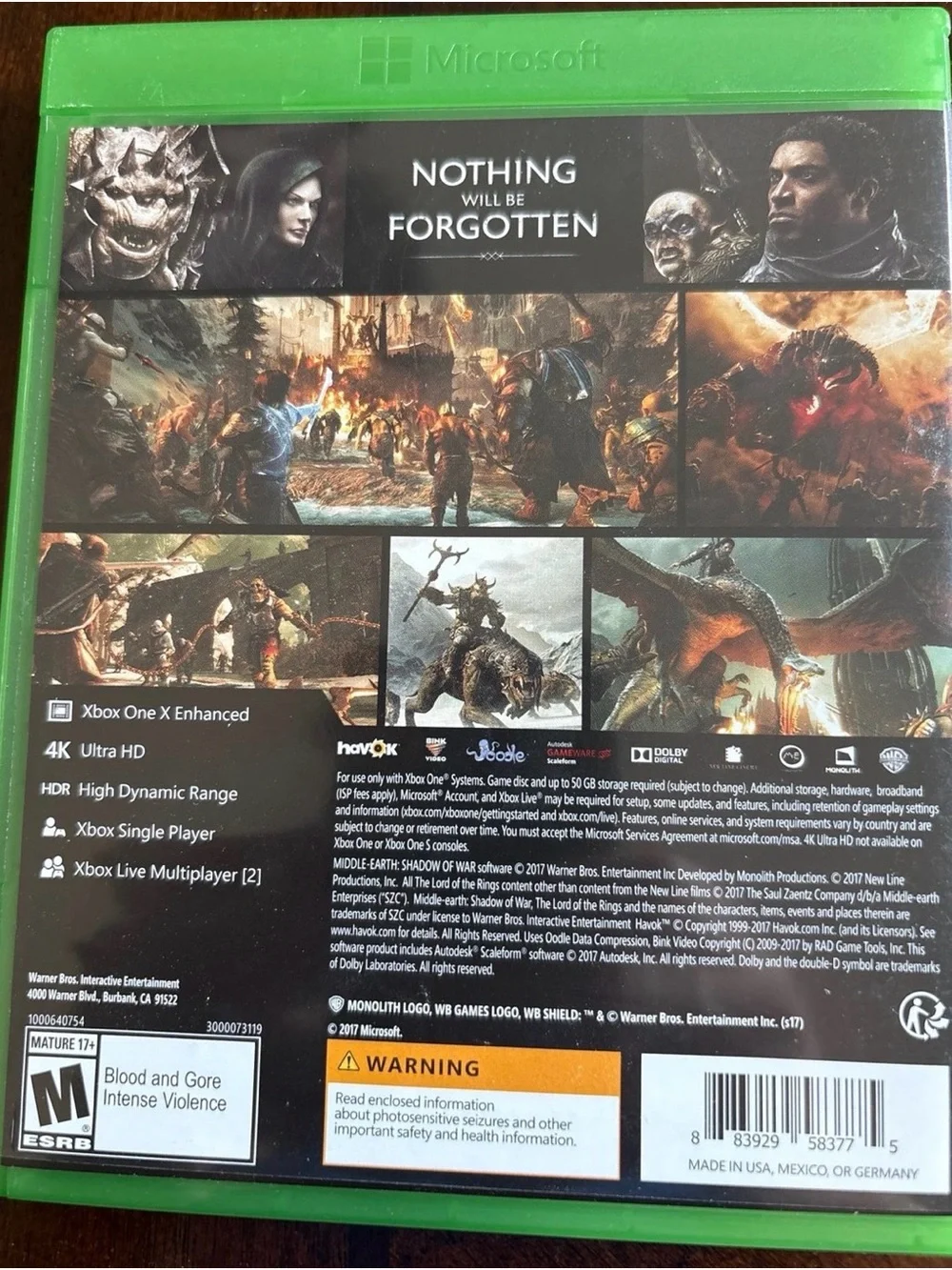 Xbox official middle