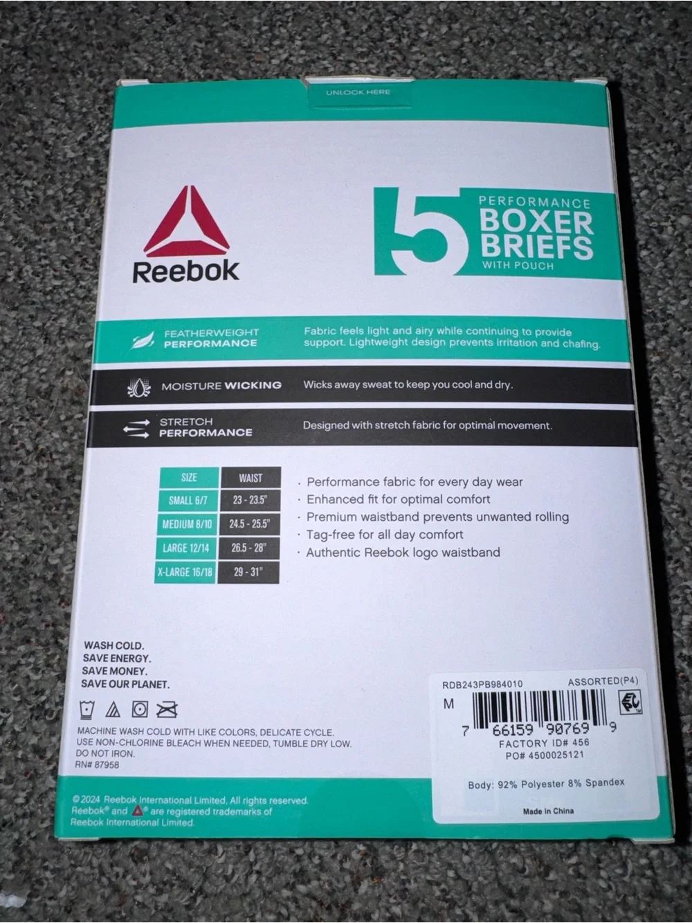 Reebok five pack