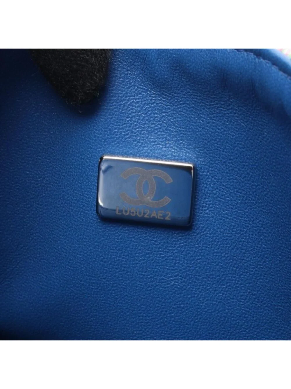 Chanel Shoulder Bag Quilted Double Flap Blue Yellow Green Leather Chain
