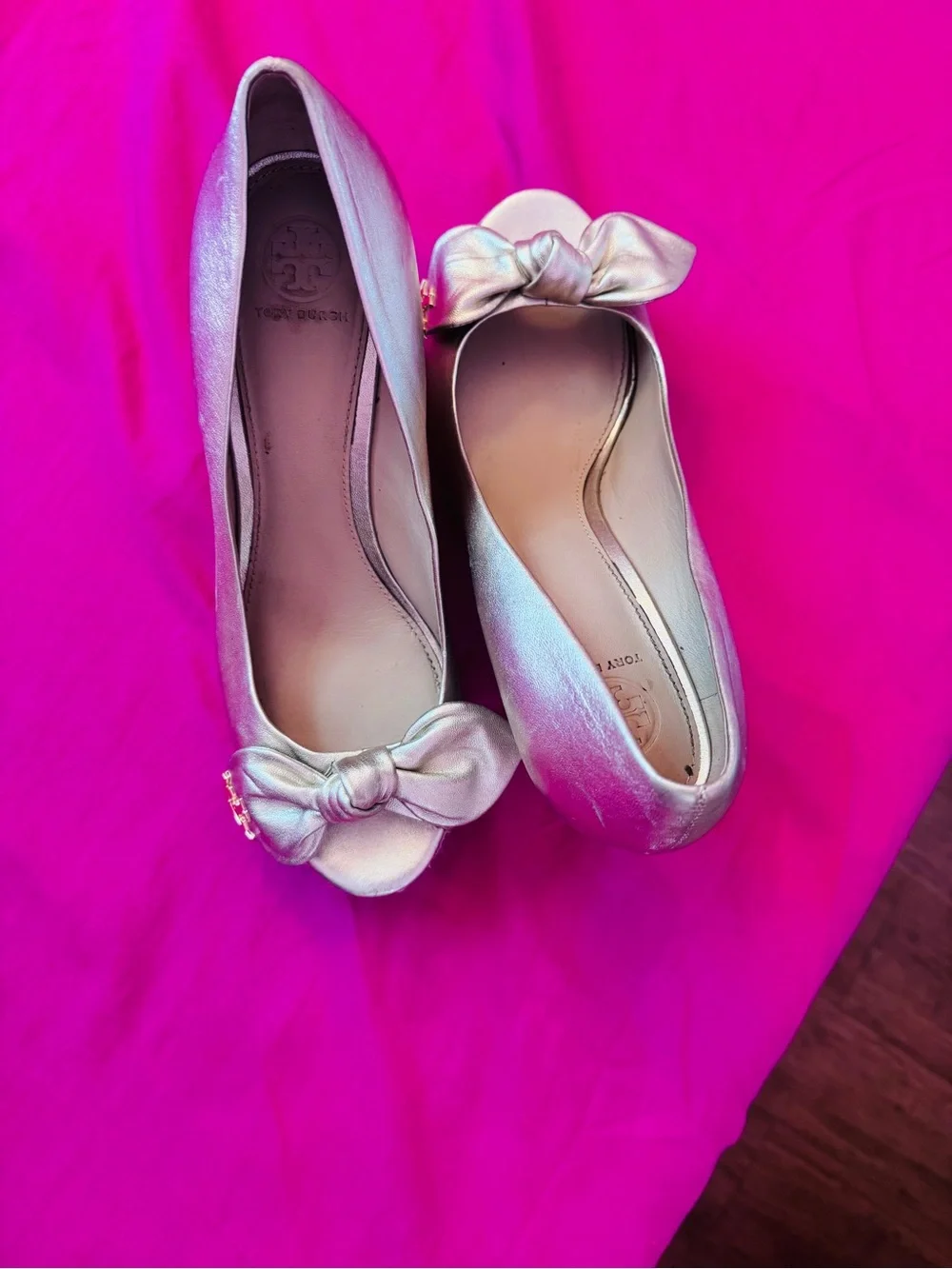 Tory Burch metallic gold