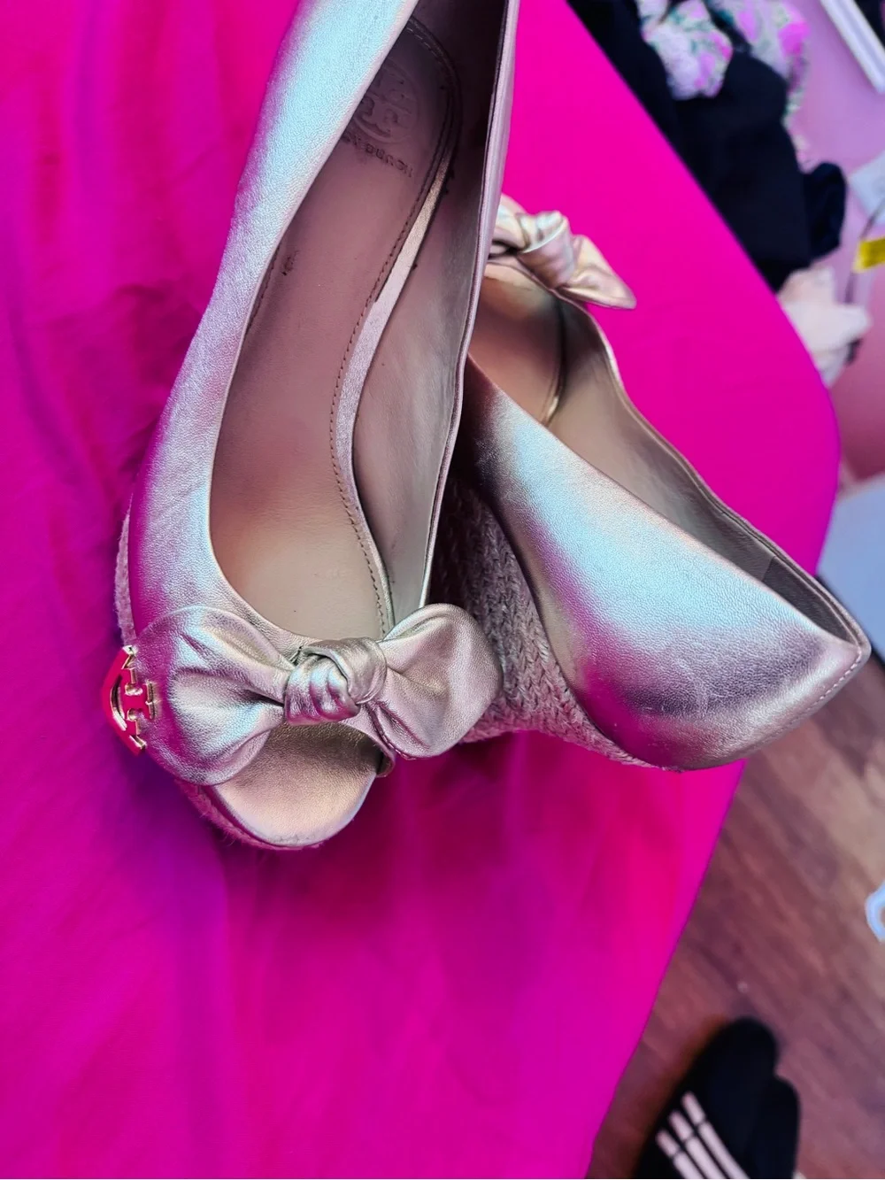 Tory Burch metallic gold
