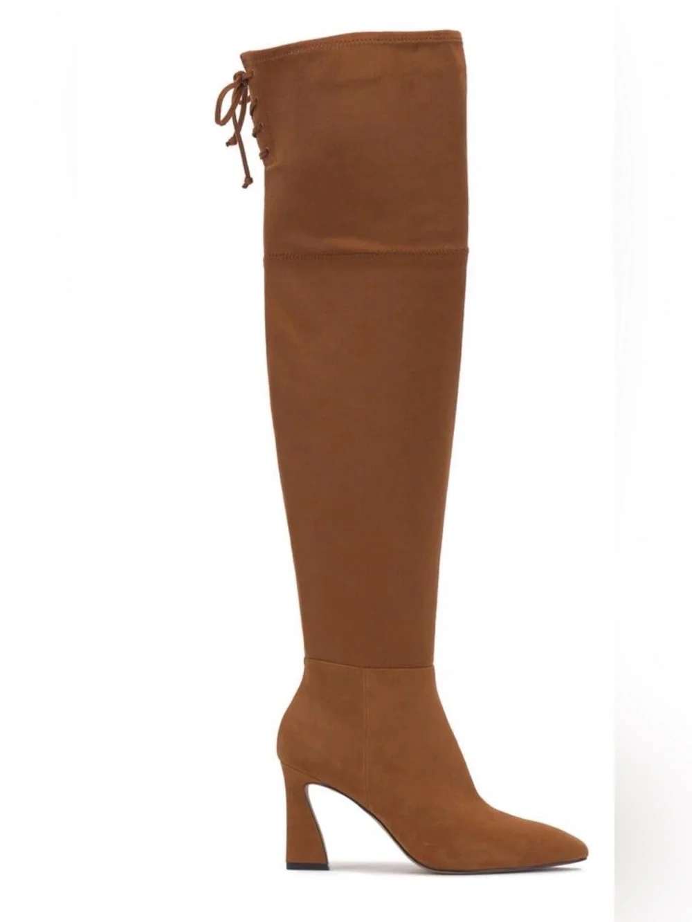 NIB Vince Camuto Tapala over the knee boot black suede 10 wide calf lace up