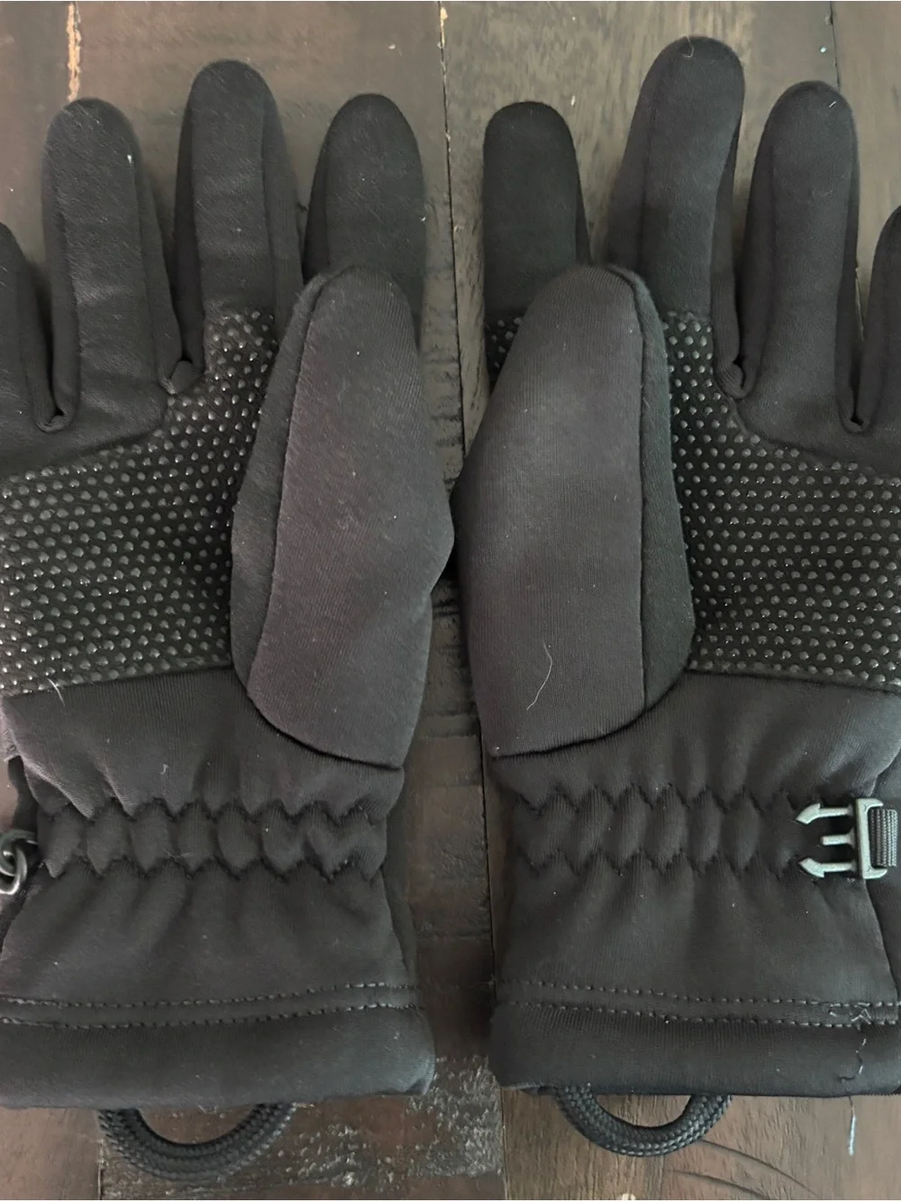 The North Face Kid’s Black Logo Winter Gloves