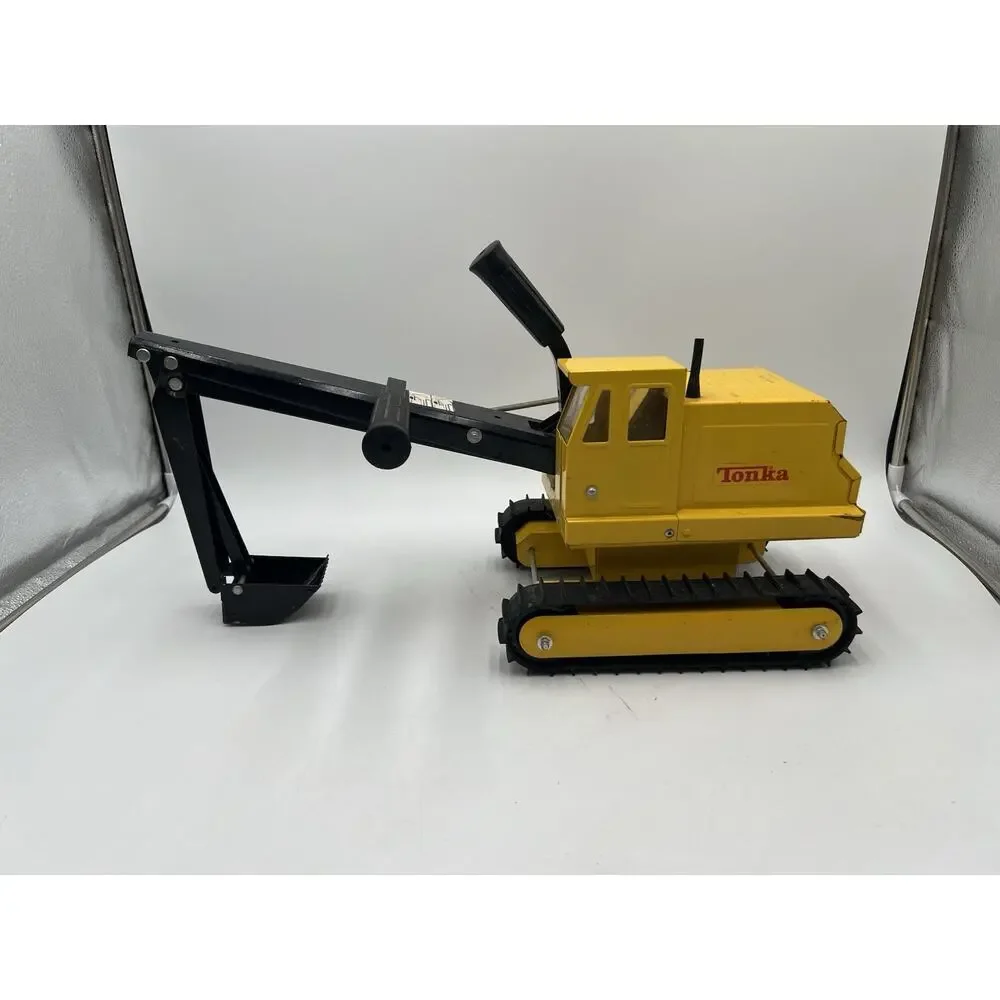 Vintage Tonka 43072 Hydraulic Excavator Crawler Pressed Steel Toy USA 1970s