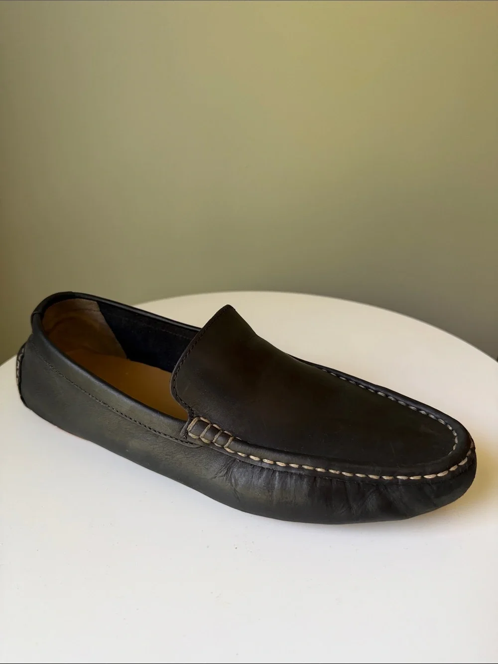 Cole Haan Men’s Leather Driving Moccasins Loafers Black Size 10.5