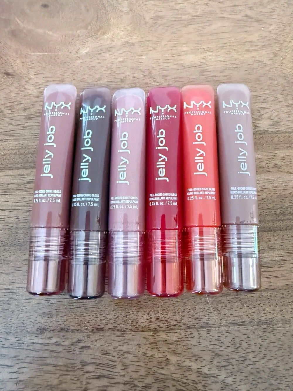 NYX Jelly Job Lip Gloss Set of 6 Mixed Shades