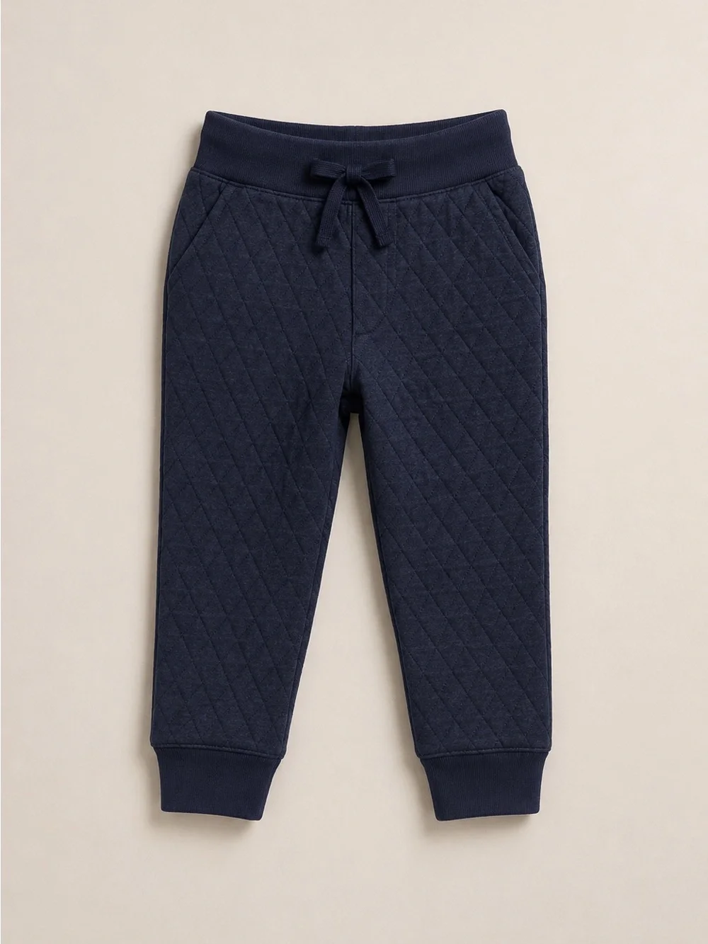 NWT TODDLER 2T OSHKOSH NAVY BLUE JOGGER PANTS QUILTED STYLE​​​​​​​