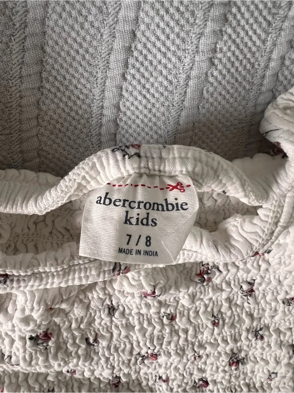 abercrombie kids smocked white