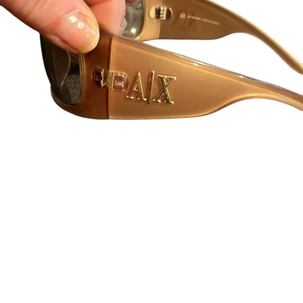Armani Exchange gold sheild sunglasses