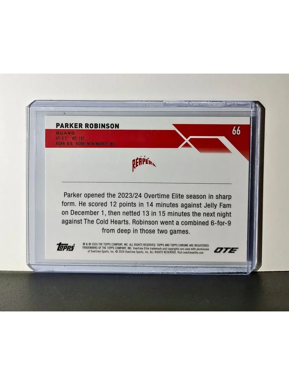 N/A introducing parker