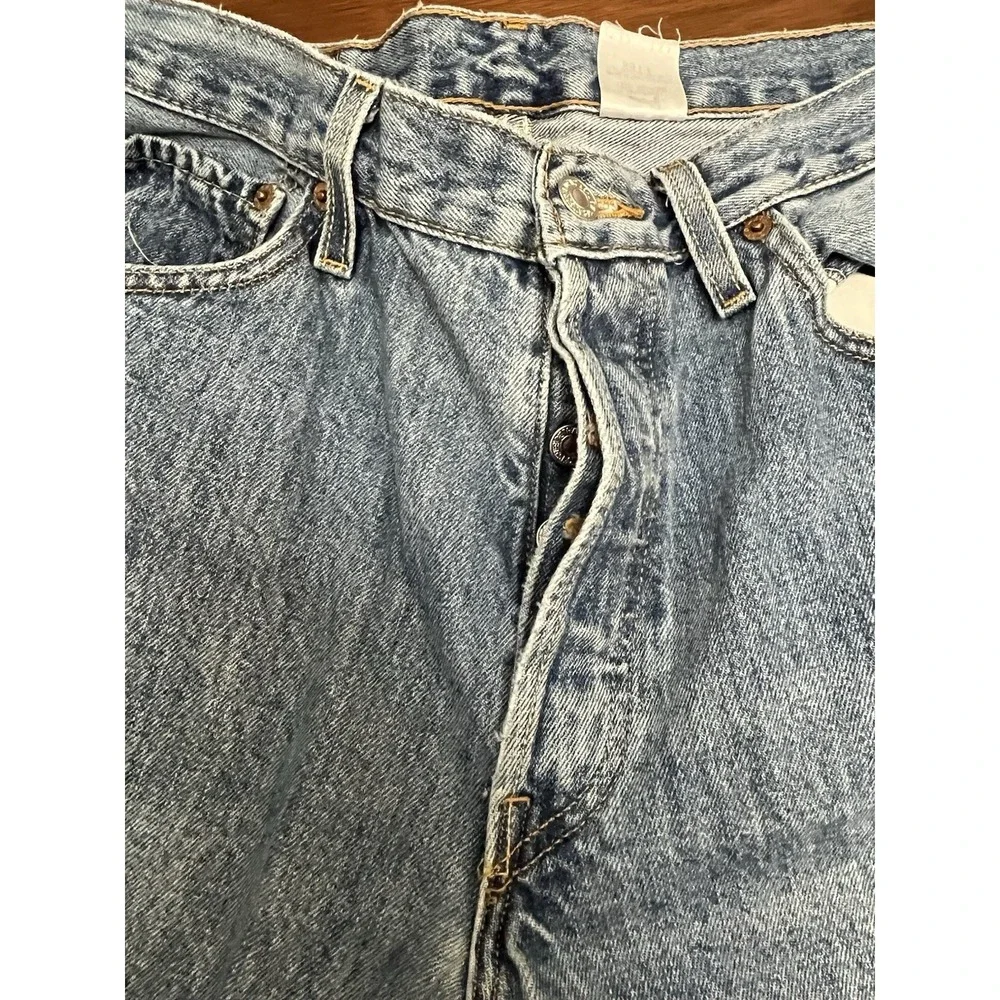 Levi's 501 Men's 34x32 Y2K Straight Jeans Blue Denim Medium Wash Button Fly
