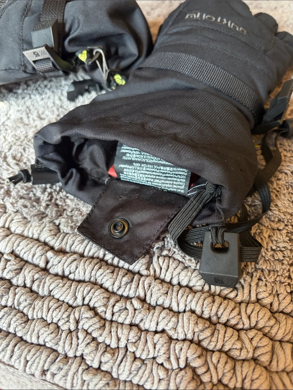Burton Black Teen (S) Snow Gloves