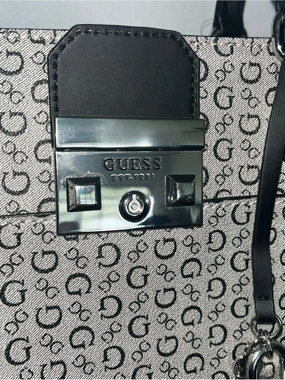 Guess structured satchel
