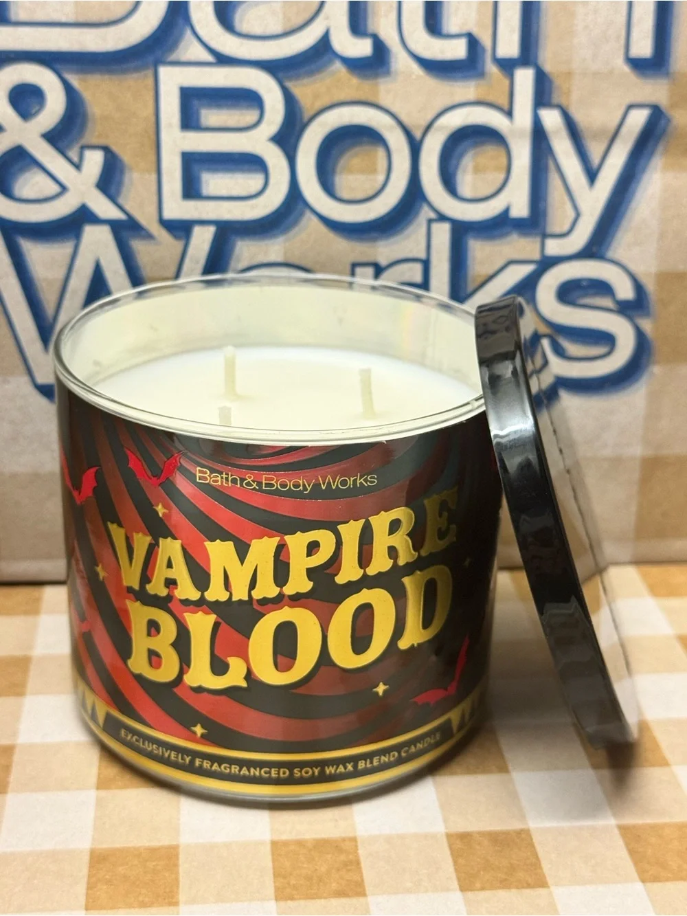 NEW B&BW Vampire Blood 3 wick candle