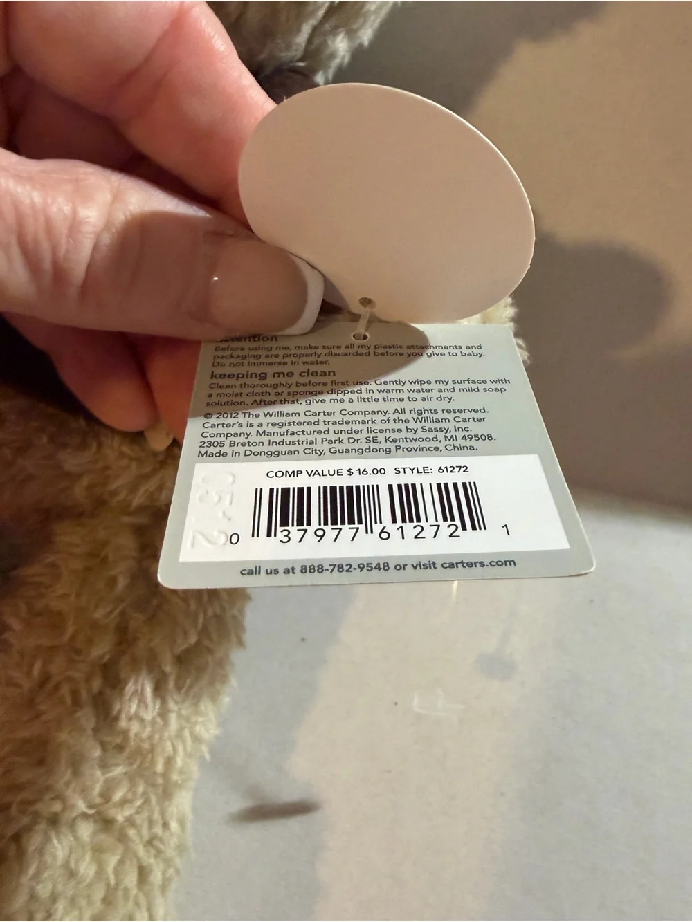 Carters embroidery tags rare