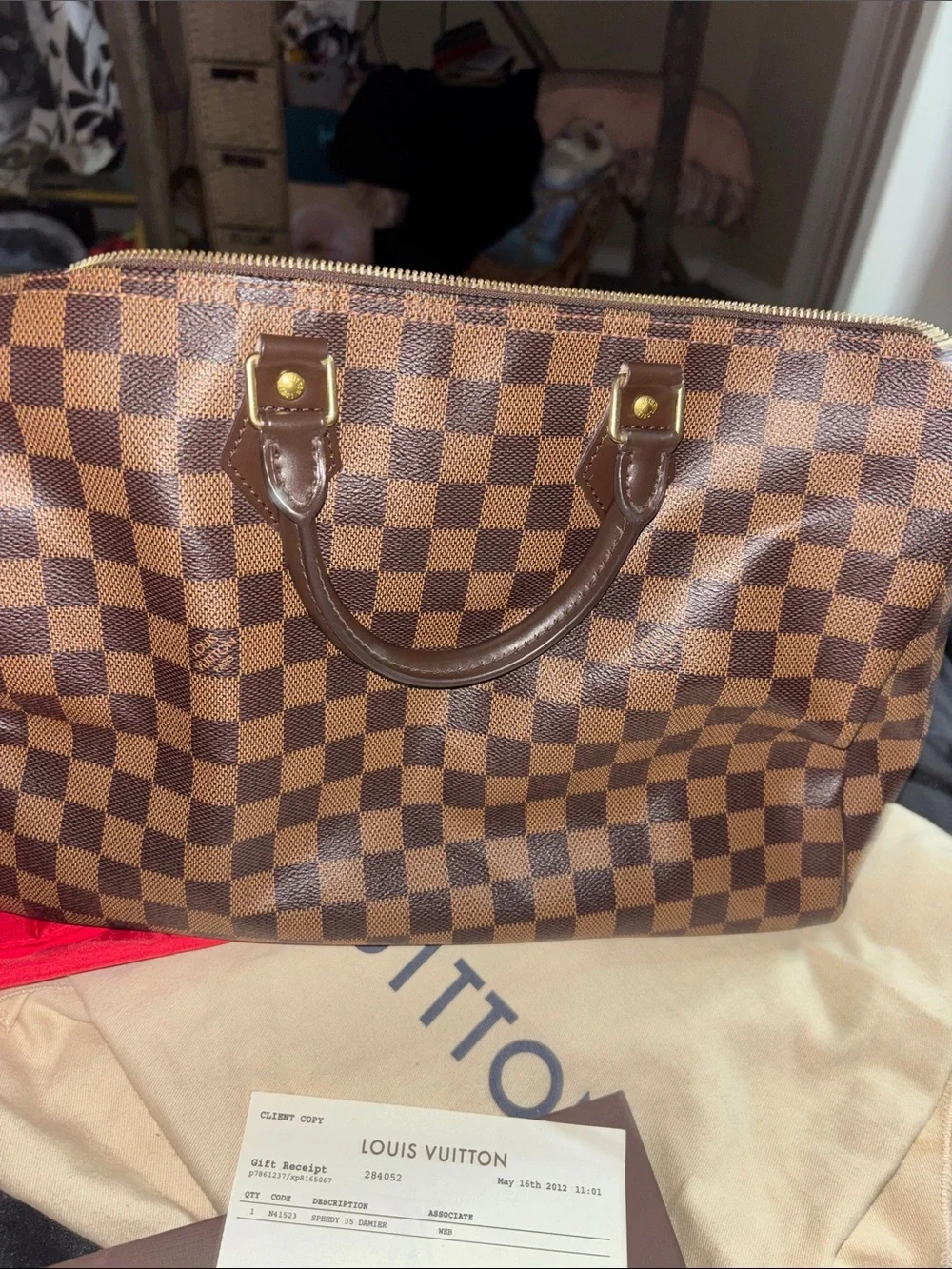 Louis Vuitton iconic damier