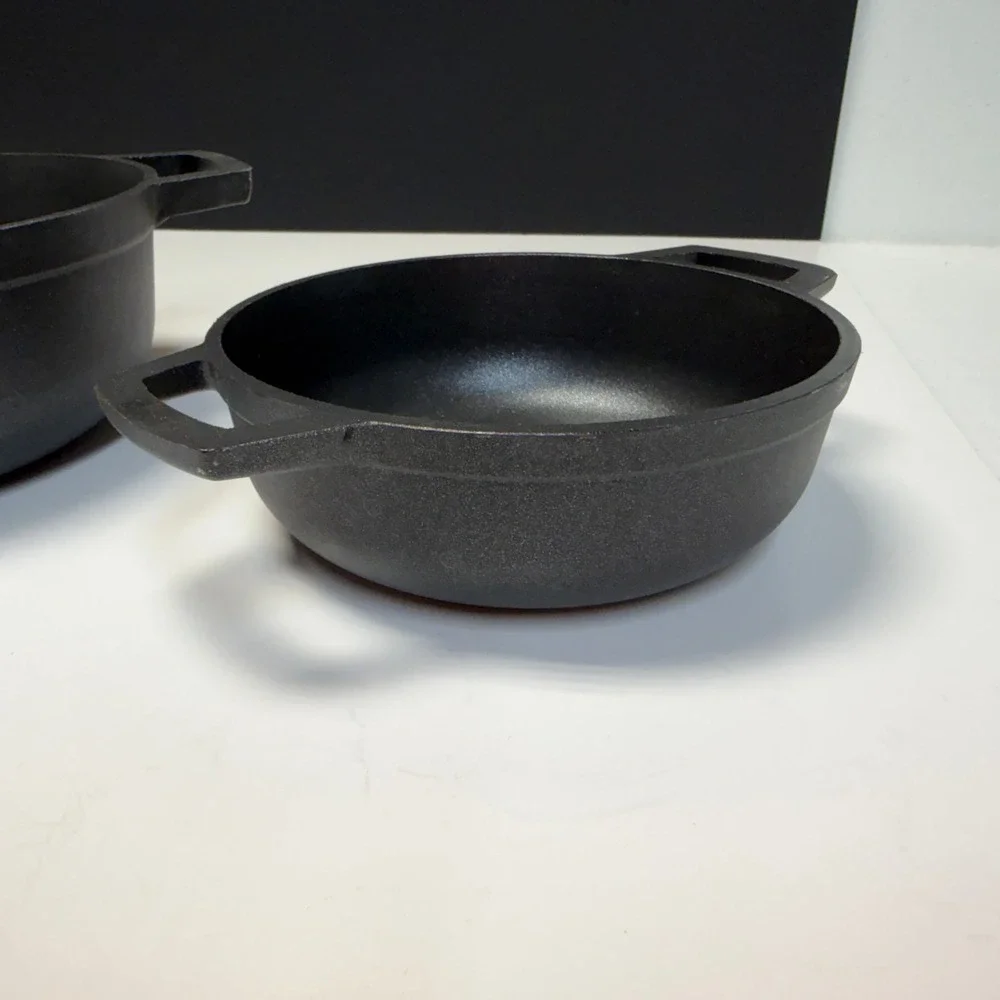 Lot‎ of 3 Imusa Black Cast Aluminum Nesting Pot Kitchen Dual Handle Cookware