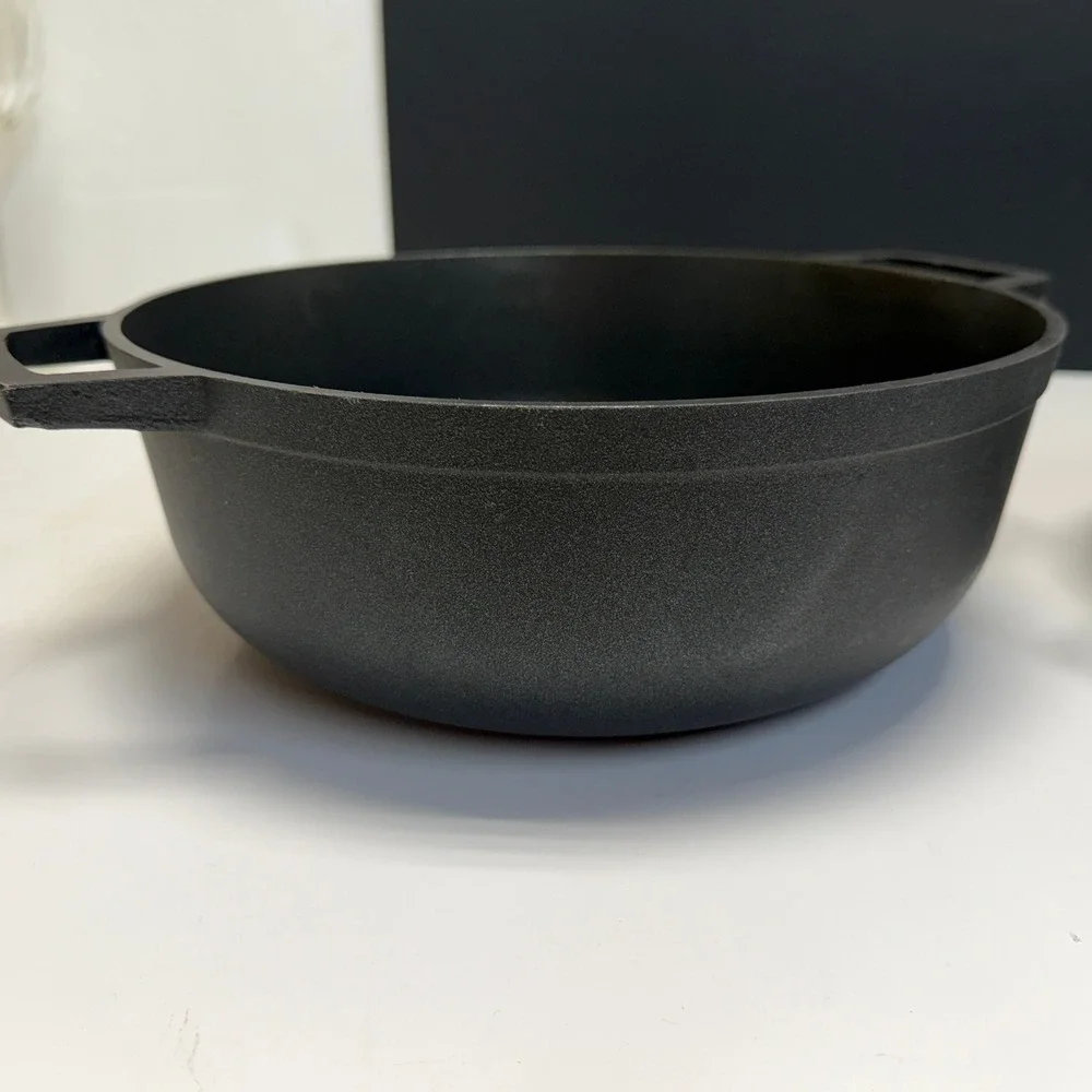 Lot‎ of 3 Imusa Black Cast Aluminum Nesting Pot Kitchen Dual Handle Cookware