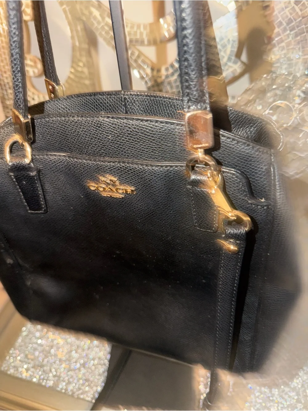 Coach structured satchel