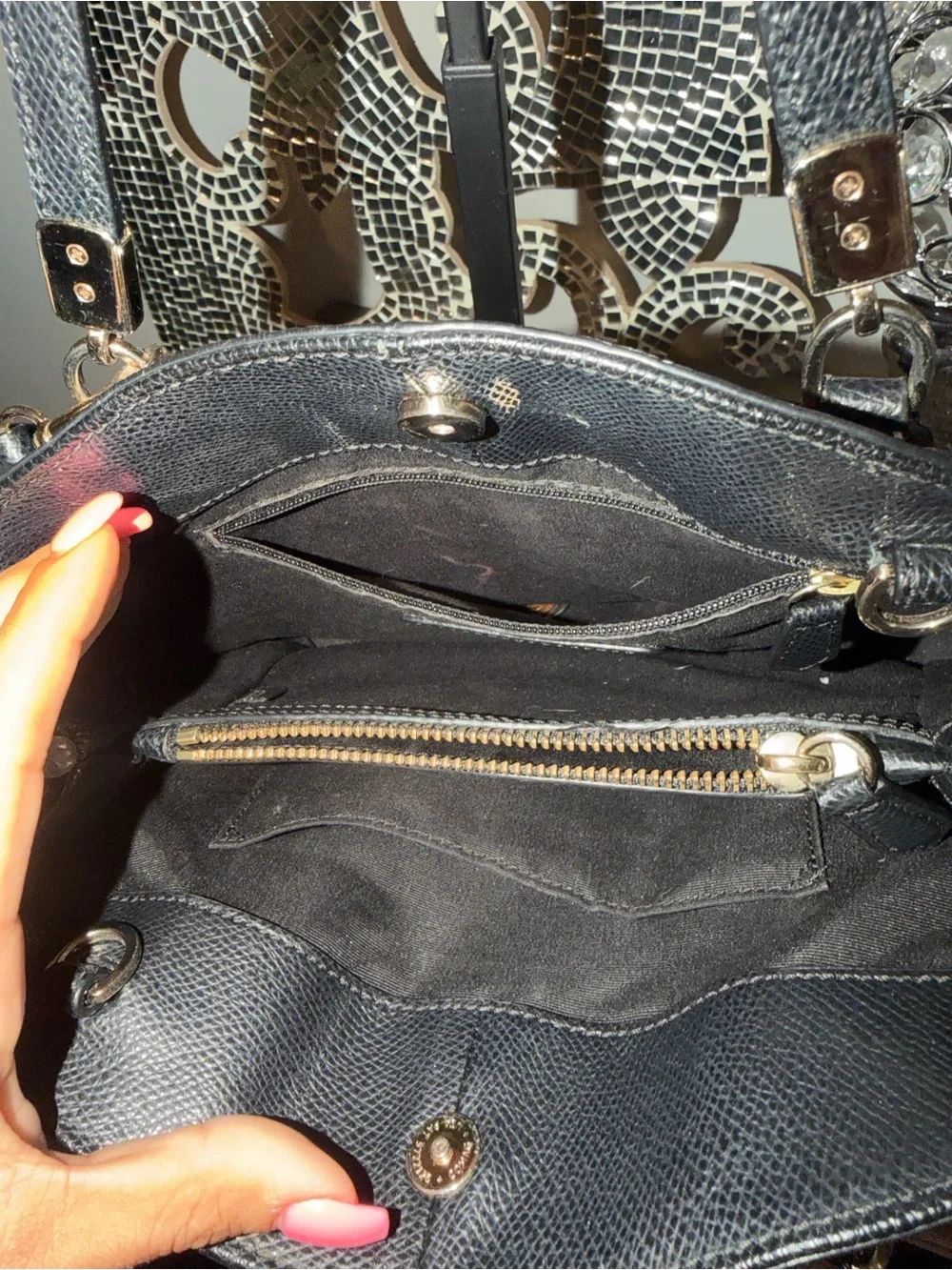 Coach structured satchel
