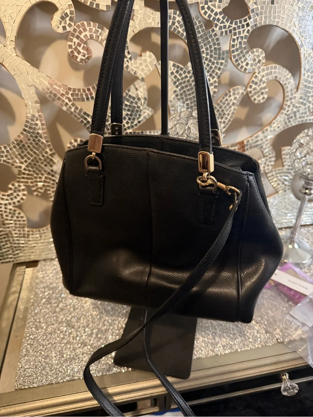 Coach structured satchel