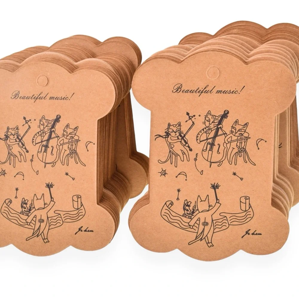 Wholesale‎ Kraft Cards Paper Flat Storage Display Bobbin Spool Cord Chain Thread