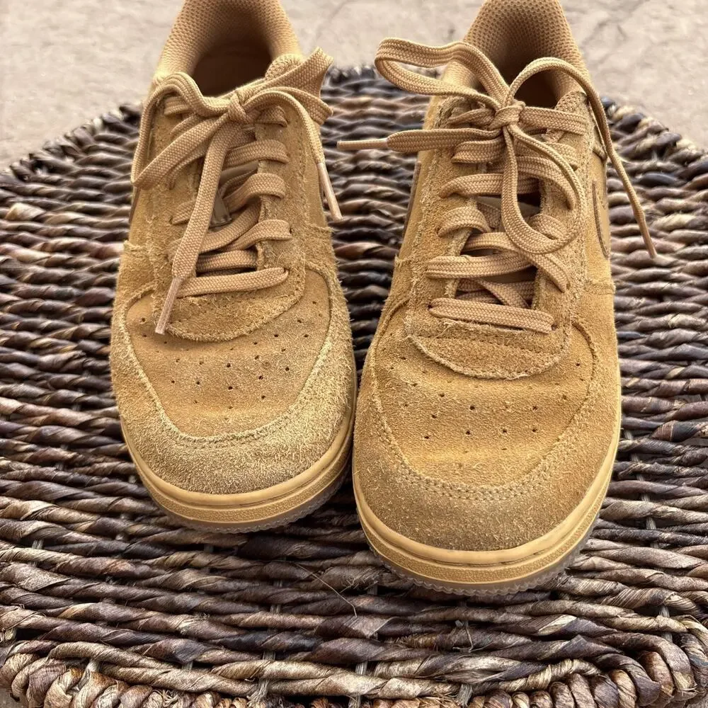 Size 2Y- Nike Air Force 1 LV8 3 Low‎ Wheat 2019 BQ5485-700