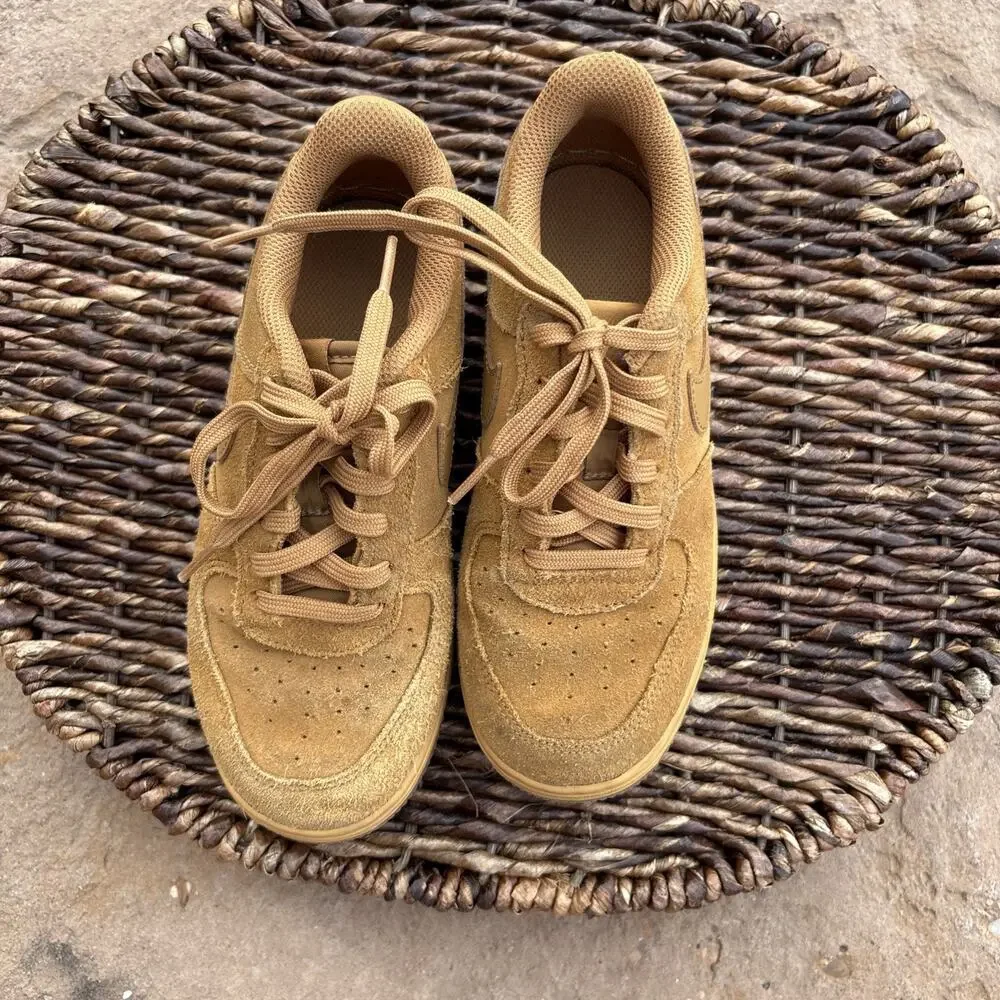 Size 2Y- Nike Air Force 1 LV8 3 Low‎ Wheat 2019 BQ5485-700