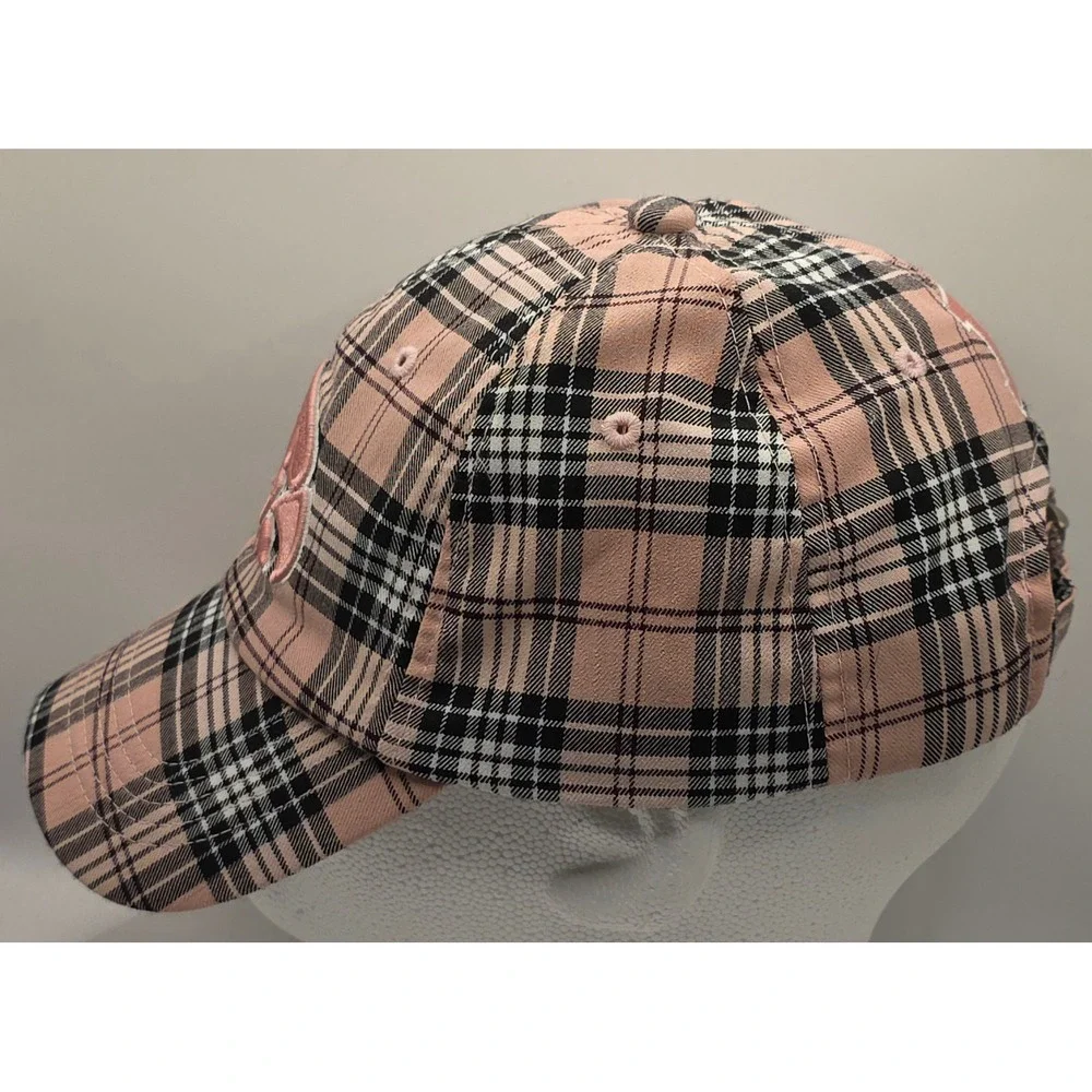 Top of the World Iowa Hawkeyes Cap Hat NCAA‎ Womens OSFM Pink Plaid