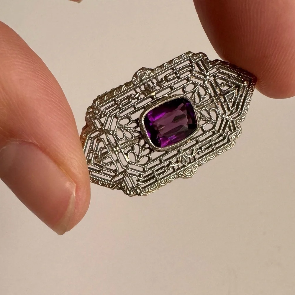 Vintage amethyst or