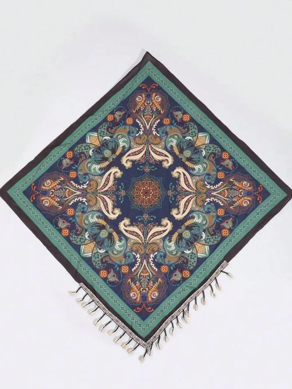 Paisley Fringe Scarf S178