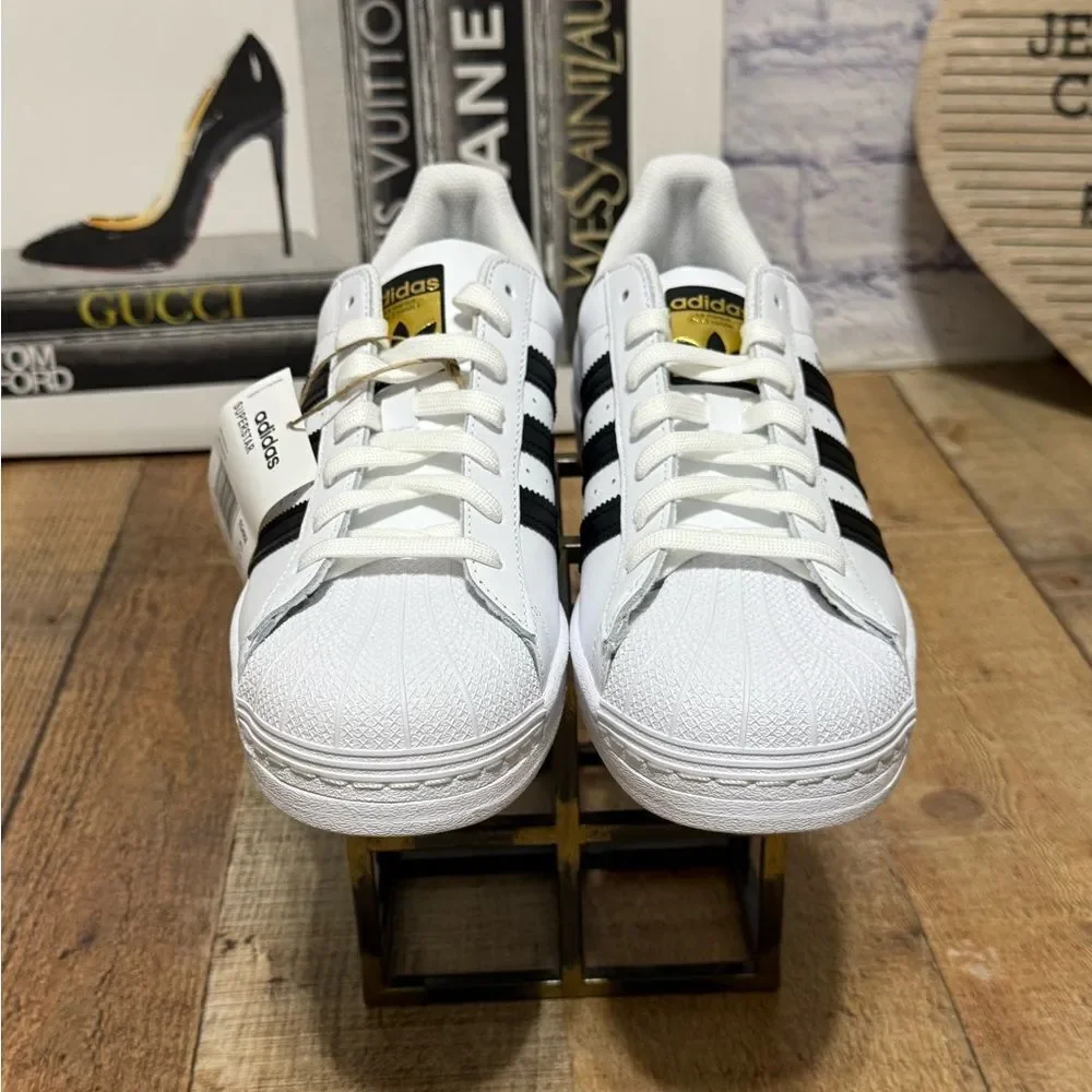 ADIDAS SUPERSTAR ADV SHOES W GOLD TREFOIL LOGO NWT