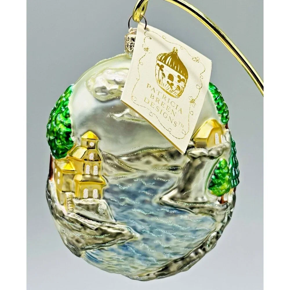 Patricia Breen Saint Christopher Patron of Travel Car 2 Piece Ornament Christmas