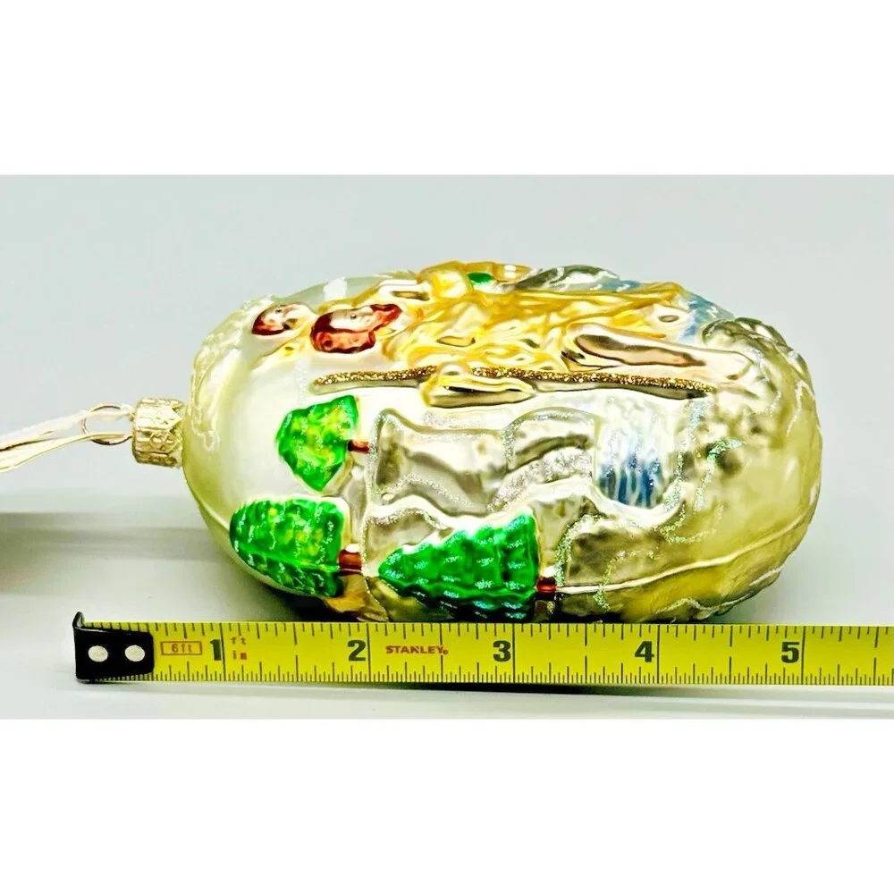 Patricia Breen Saint Christopher Patron of Travel Car 2 Piece Ornament Christmas