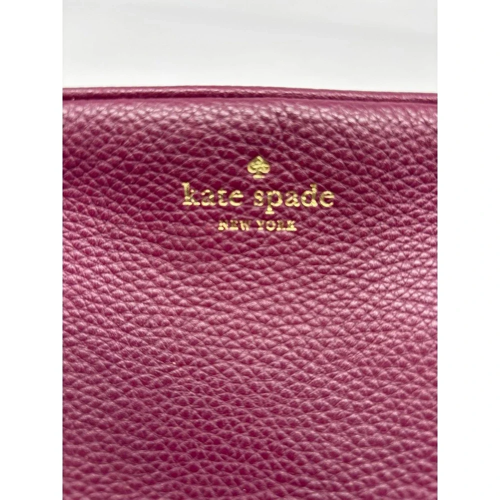 Kate Spade Crossbody Bag Mulberry Street Pyper Purple Pebbled Leather